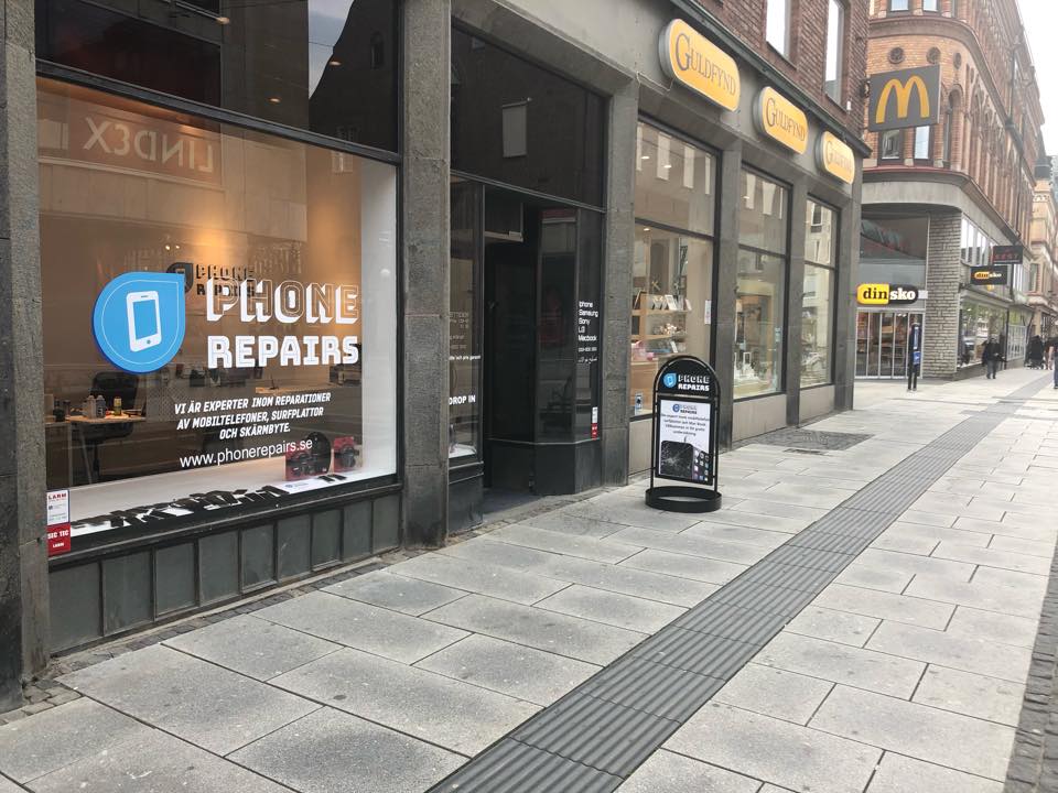 Phone Repairs Borås butik på Västerlånggatan 30 i Borås